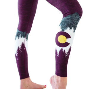 Colorado Threads Burgundy Native Yoga Pants 2024 size L